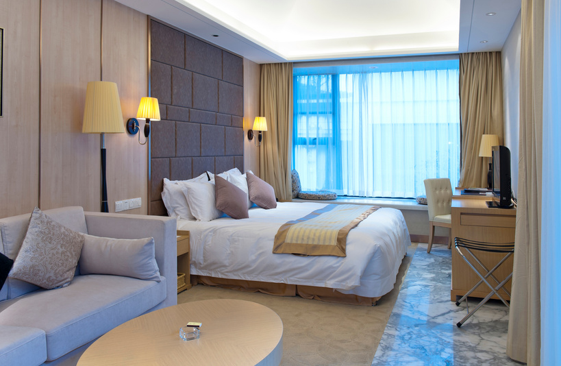 Luxury hotel room